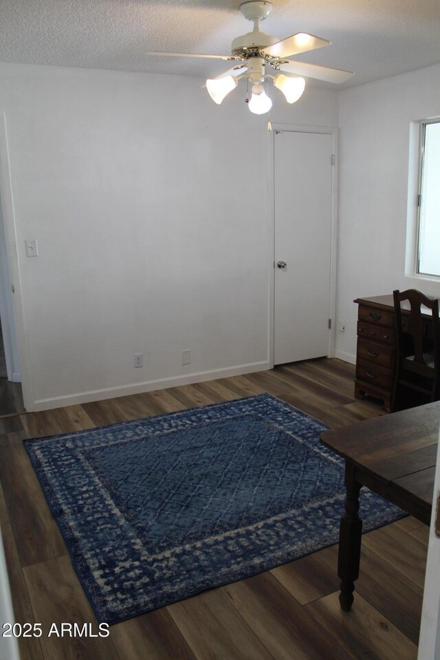 235 N 61st Pl, Mesa, AZ 85205 - bedroom with wood finished floors, baseboards, and ceiling fan