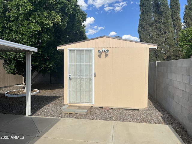 235 N 61st Pl, Mesa, AZ 85205 - view of shed featuring fence