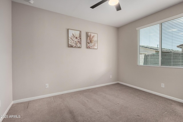 17437 W Via De Luna Dr, Surprise, AZ 85387 - empty room with baseboards, carpet, and ceiling fan