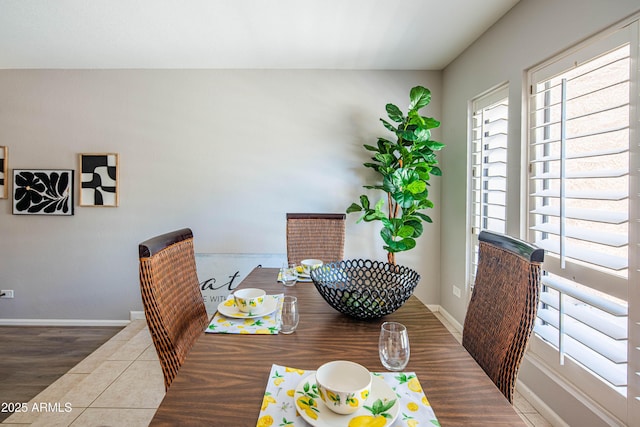 11025 N 10th St, Phoenix, AZ 85020 - dining space with baseboards and wood finished floors