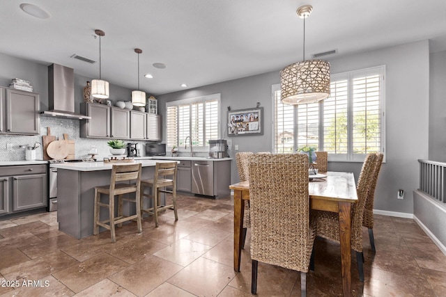 6026 E Sonoran Trl, Scottsdale, AZ 85266 - dining area with recessed lighting and baseboards