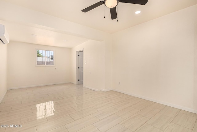 2721 W Luke Ave, Phoenix, AZ 85017 - empty room with ceiling fan, baseboards, and recessed lighting
