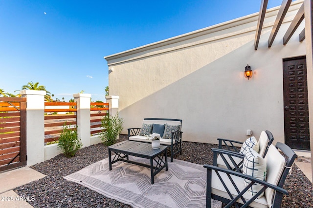 675 Val Verde Cir W, Litchfield Park, AZ 85340 - view of patio / terrace featuring fence and an outdoor living space