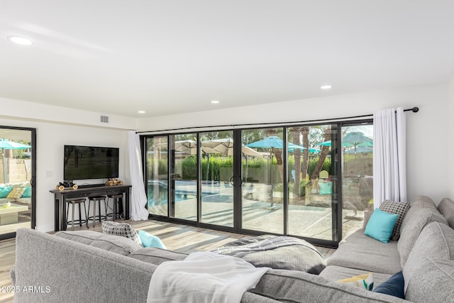 675 Val Verde Cir W, Litchfield Park, AZ 85340 - living area with wood finished floors and recessed lighting