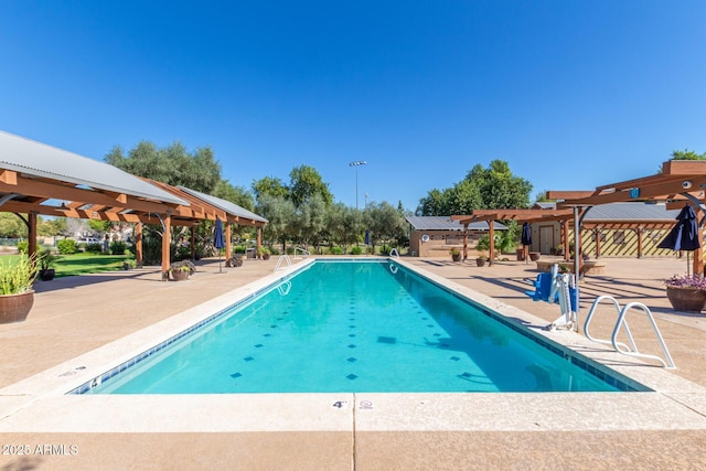 15469 W Dreyfus St, Surprise, AZ 85379 - community pool with a pergola, a gazebo, and a patio
