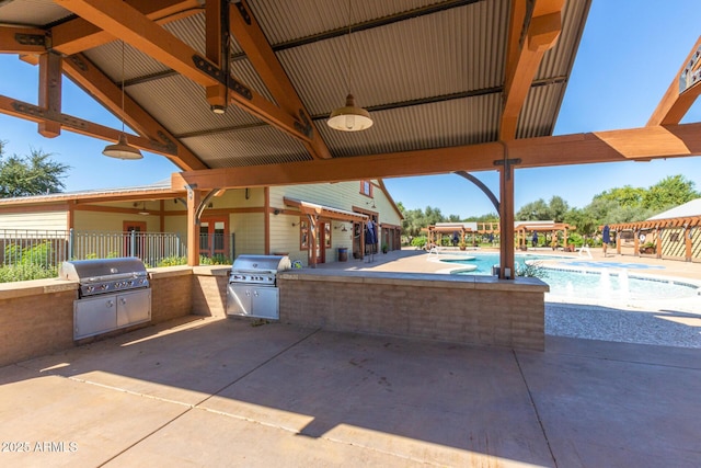 15469 W Dreyfus St, Surprise, AZ 85379 - view of patio with a community pool and a jacuzzi