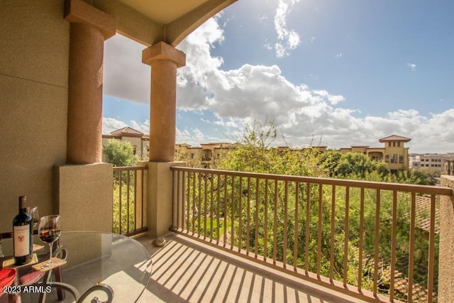 view of balcony