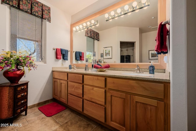 bathroom with vanity