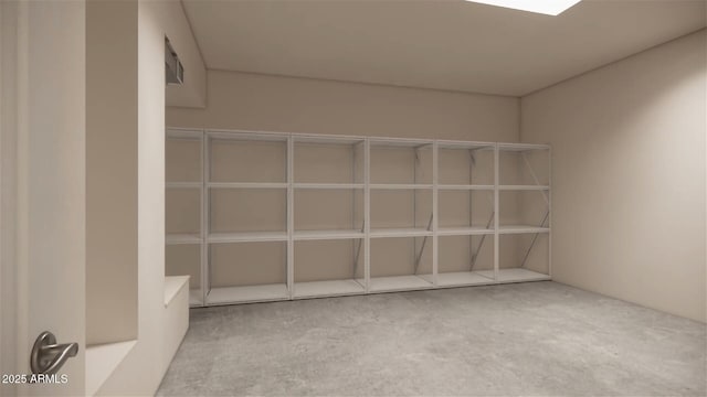 view of storage room