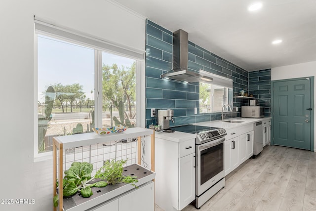 1814 W Thomas Rd, Phoenix, AZ 85015 - kitchen featuring appliances with stainless steel finishes, tasteful backsplash, a sink, open shelves, and recessed lighting