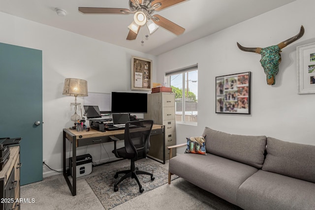 1814 W Thomas Rd, Phoenix, AZ 85015 - carpeted office featuring a ceiling fan