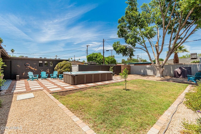 1814 W Thomas Rd, Phoenix, AZ 85015 - view of yard featuring a patio area and a pool