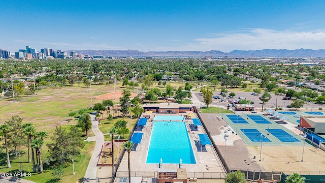 1814 W Thomas Rd, Phoenix, AZ 85015 - aerial view of a pool and mountains