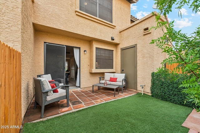 view of patio / terrace with fence