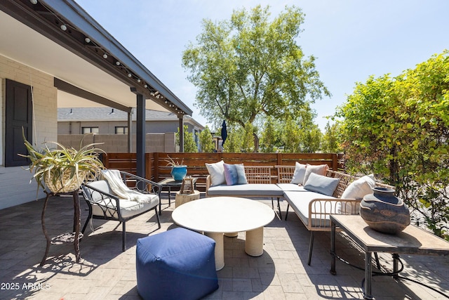 546 W Cambridge Ave, Phoenix, AZ 85003 - view of patio / terrace featuring an outdoor hangout area
