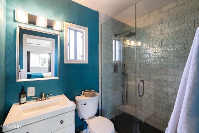 546 W Cambridge Ave, Phoenix, AZ 85003 - bathroom with a shower stall, toilet, and vanity