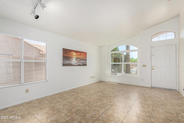 626 W Catclaw St, Gilbert, AZ 85233 - foyer entrance featuring light tile patterned floors and track lighting