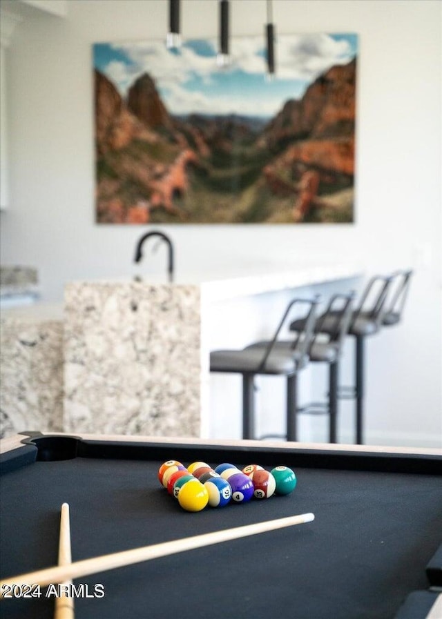 room details with billiards