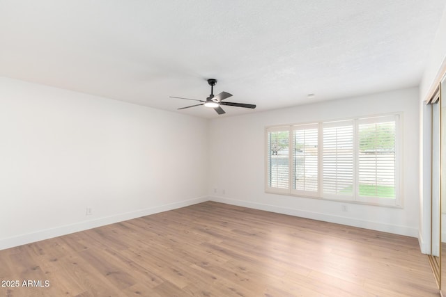 4310 E Sacaton St, Phoenix, AZ 85044 - unfurnished room featuring baseboards, ceiling fan, and light wood-type flooring