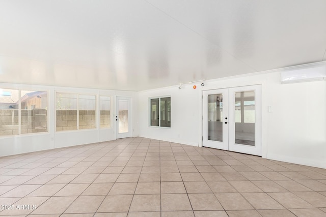 4310 E Sacaton St, Phoenix, AZ 85044 - unfurnished sunroom with a wall unit AC and french doors