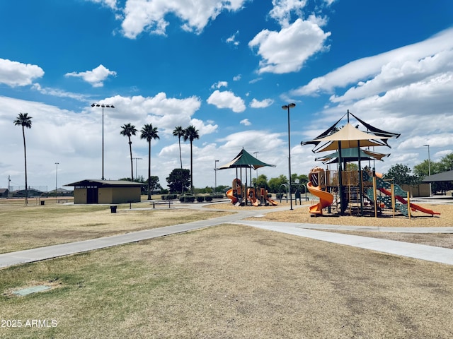 view of communal playground