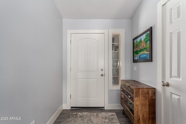 32431 N 226th Ave, Wittmann, AZ 85361 - entryway with baseboards and dark wood-style flooring