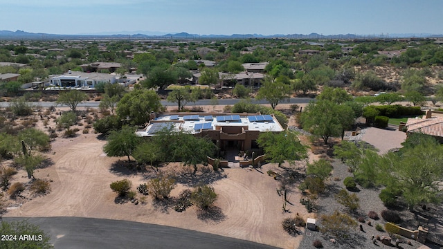 aerial view featuring a mountain view