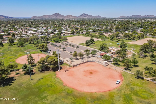 6231 E Desert Cove Ave, Scottsdale, AZ 85254 - aerial view of residential area with a mountain backdrop