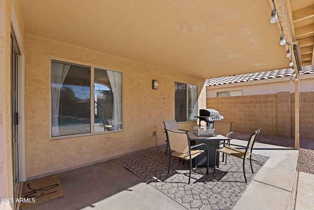 view of patio / terrace with grilling area