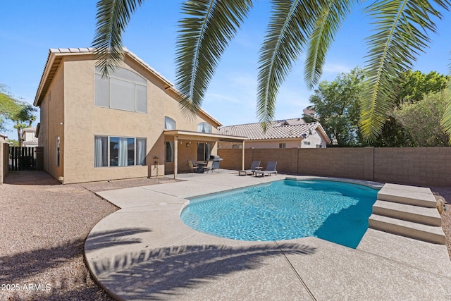 view of pool with a patio