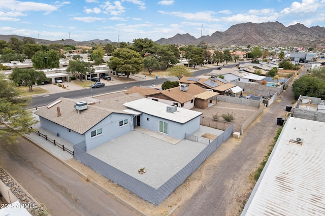 aerial view featuring a mountain view