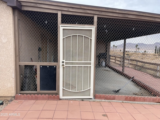 view of exterior entry