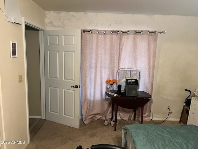 bedroom featuring carpet flooring