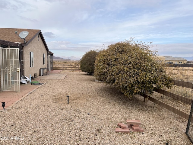 view of yard with a patio area