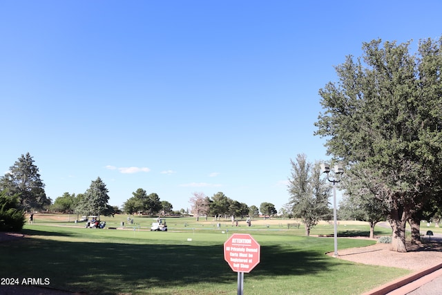 view of home's community featuring a yard