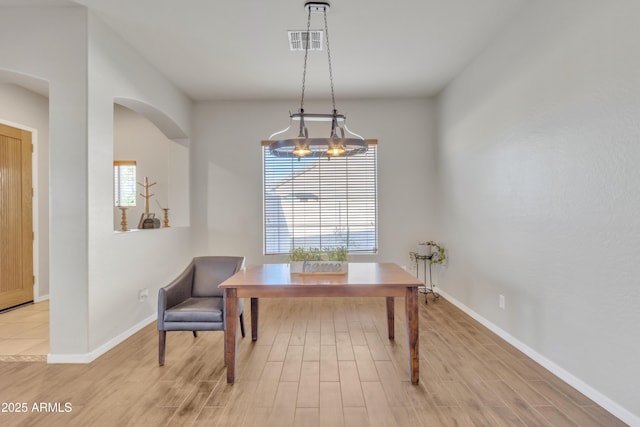 interior space with a healthy amount of sunlight and light wood-type flooring