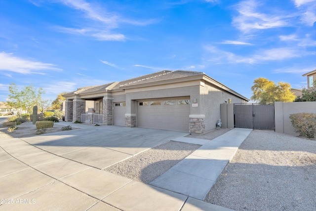 view of front of house featuring a garage