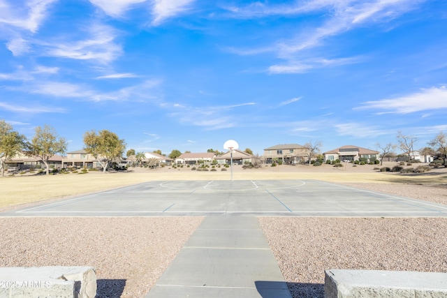 view of basketball court