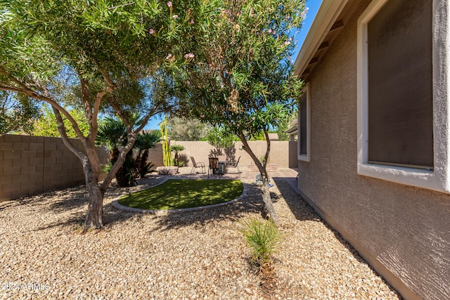 view of yard featuring a patio