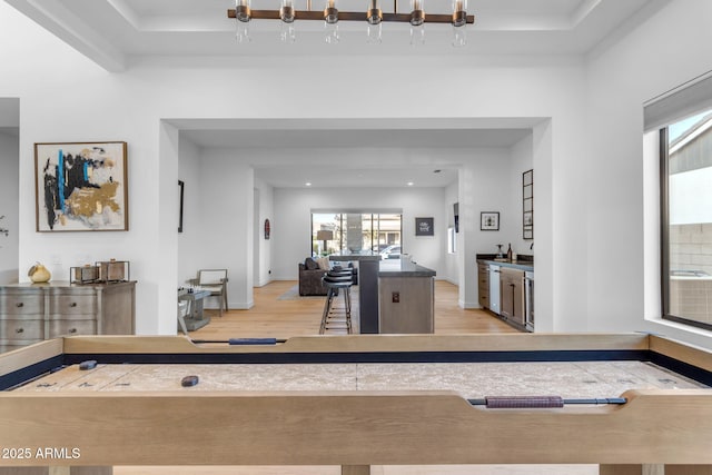 interior space with light wood-type flooring