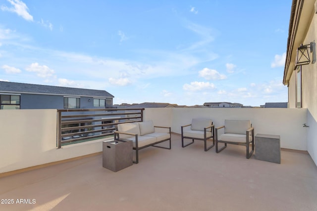 view of patio / terrace featuring a balcony