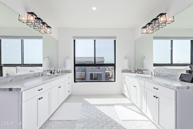 bathroom with vanity