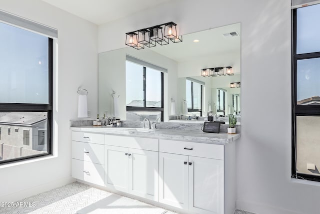 bathroom featuring vanity