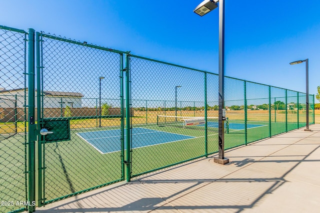 view of sport court