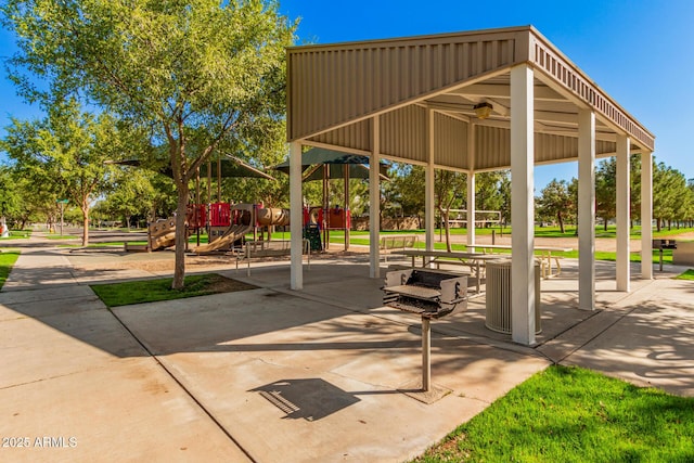 surrounding community with a playground