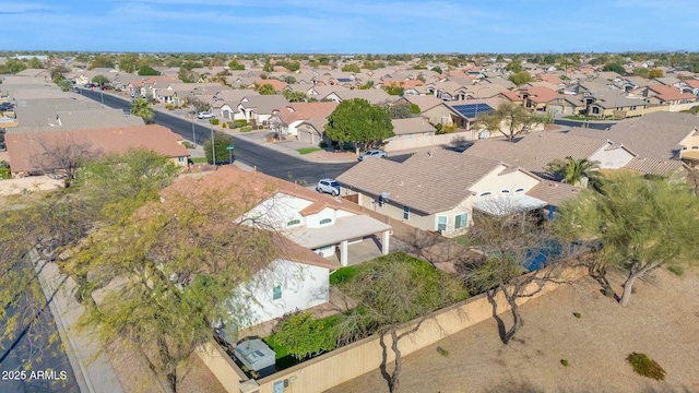 drone / aerial view featuring a residential view