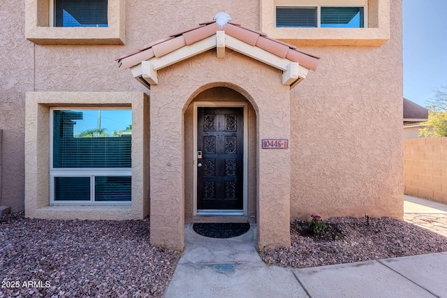 view of exterior entry