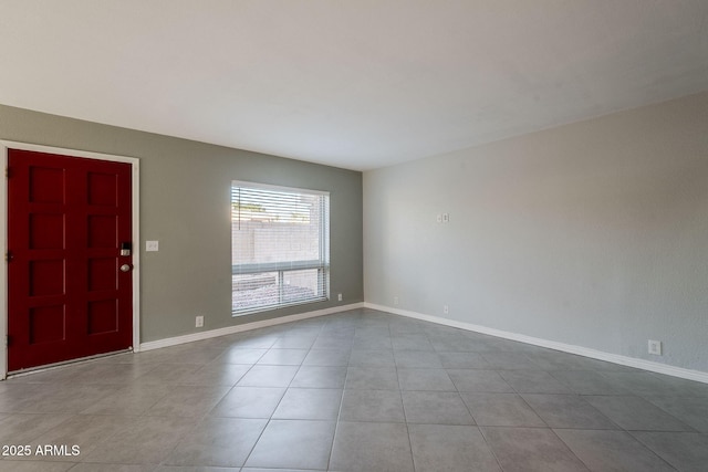 view of tiled foyer entrance