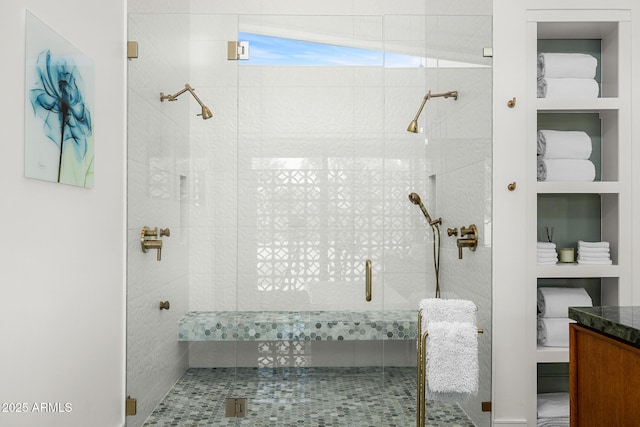 11649 N Miller Rd, Scottsdale, AZ 85260 - full bath with built in shelves and a shower stall