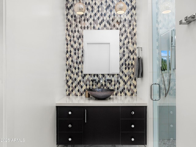 11649 N Miller Rd, Scottsdale, AZ 85260 - bathroom with vanity and a stall shower